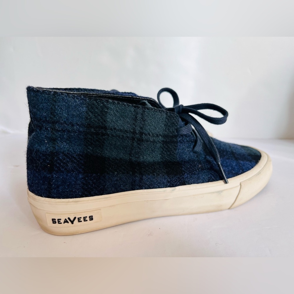 SeaVees Women’s‎ 8 Maslon Desert Boot Tartan Green Plaid Wool Lace Chukka Shoes